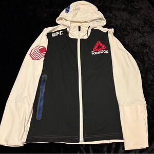 Men Medium Reebok UFC Rhonda Rousey Full Zip Hoodie